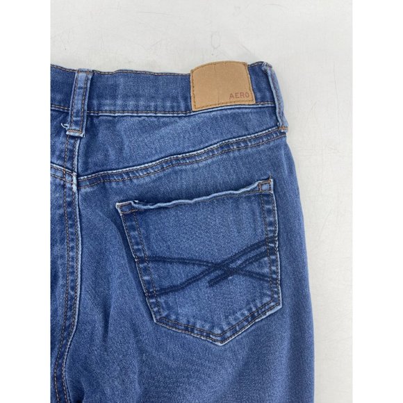 AERO Women's High Rise Medium Wash Skinny Denim Jeans Size 00 - Picture 5 of 11